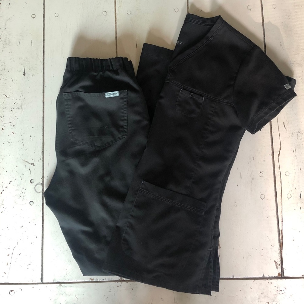 Greys Anatomy Scrub Set XS in Black